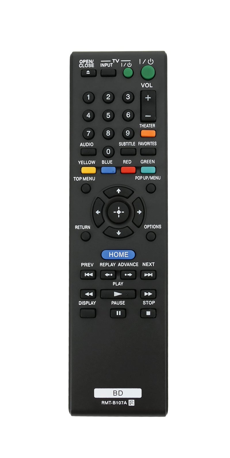 econtrolly New RMT-B107A Remote Control fits for Sony BLU RAY BDP-S270/WM BDP-S370 BDP-S470 BDP-S570 BDP-S570/WM RMTB107A BDPS270/WM BDPS370 BDPS470 BDPS570 BDPS570/WM BDP-BX37 BDP-BX57 BDP-S270 BDPBX37 BDPBX57 - Image 2